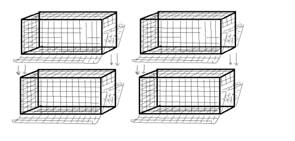 scheme for installing cells in two rows