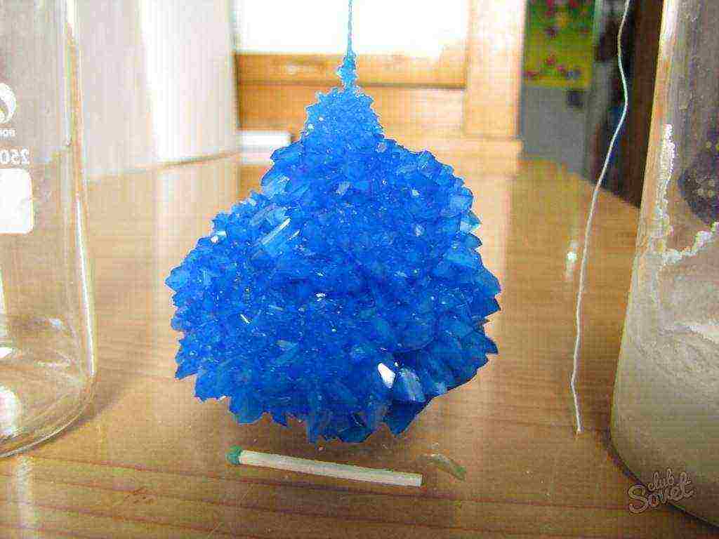 how to properly grow crystals from copper sulfate