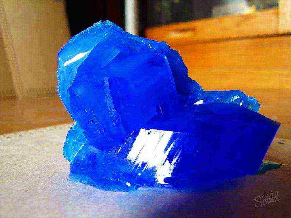 why are crystals of copper sulfate grown?