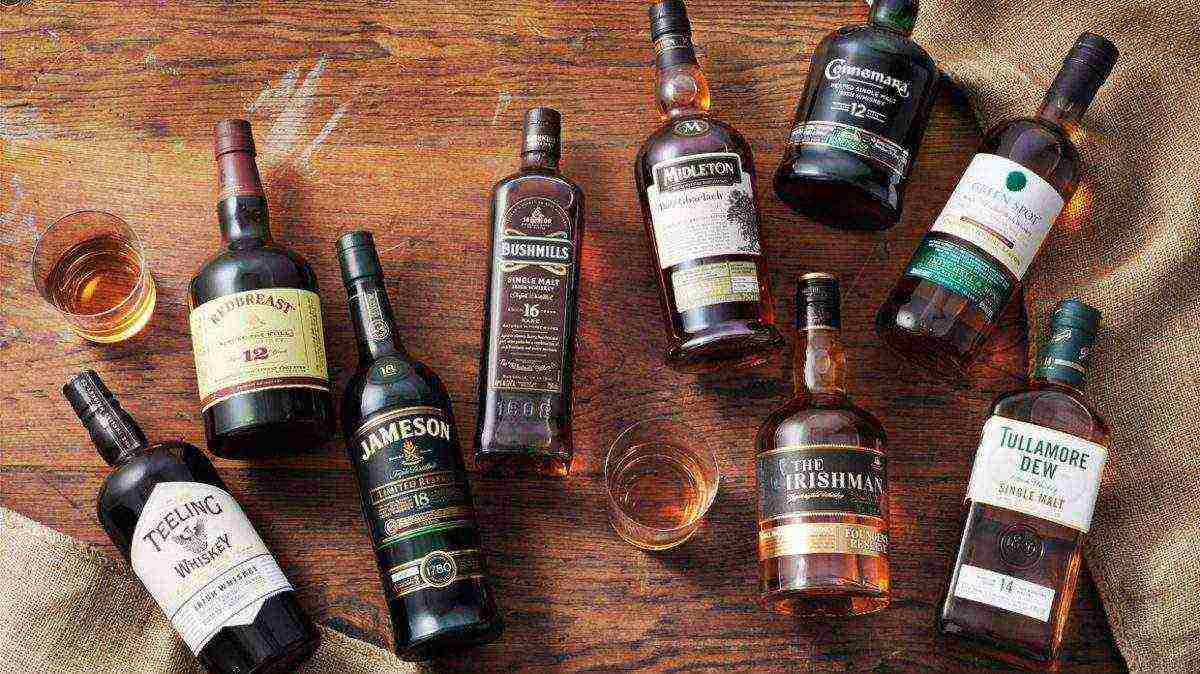 Pinakamahusay na mga pagkakaiba-iba ng Irish whisky