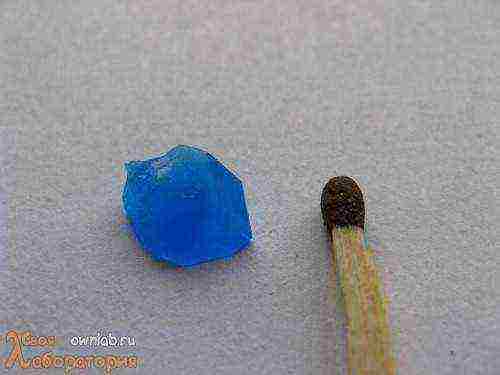 how to grow a single crystal from copper sulfate