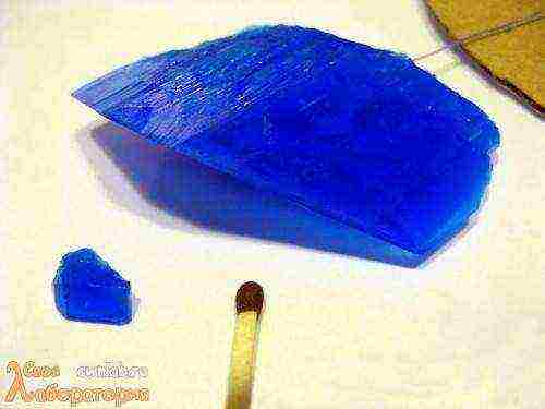 how to grow a single crystal from copper sulfate