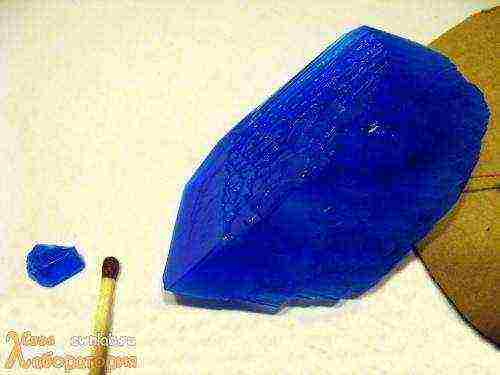 how to grow a single crystal from copper sulfate