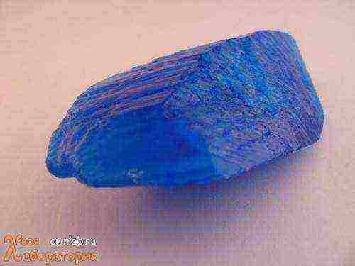 how to grow a single crystal from copper sulfate