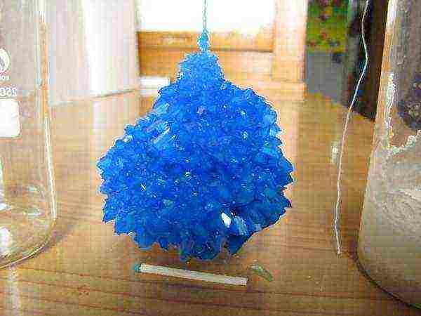 how to grow crystals from copper sulfate in stages