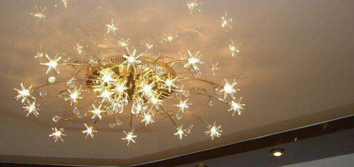 Suspended ceiling chandelier