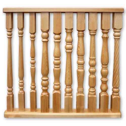An assortment of forms for balusters