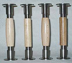 Wood-trimmed bolts (for wooden stairs)