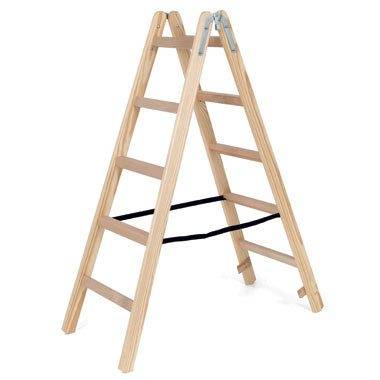 A wooden stepladder is safer when working with electricity.