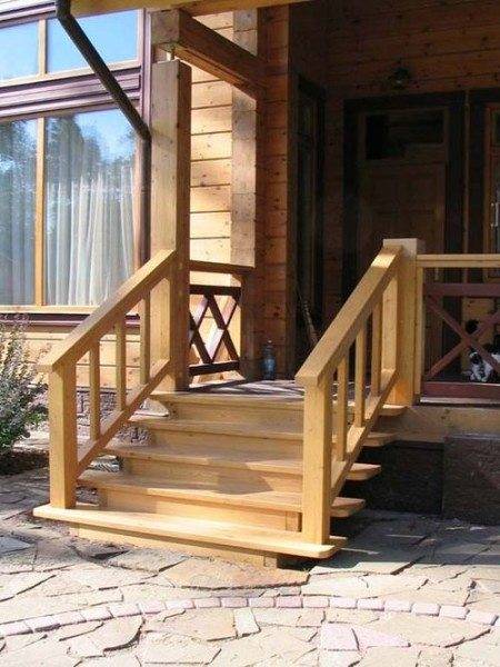 Elegant porch for a country house from a bar