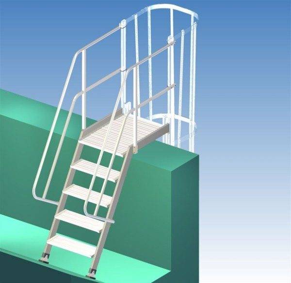 Photo of a folding ladder.