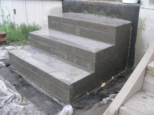 Ready concrete porch