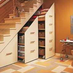 Good solution for free space under the stairs
