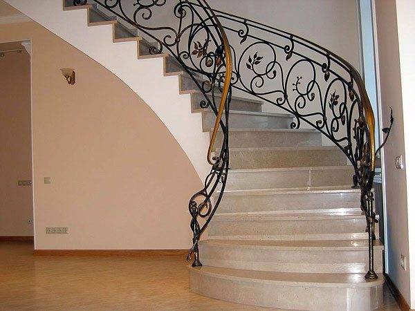 Wrought iron staircase