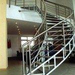 Staircase made of stainless steel