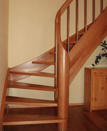 Staircase on bowstrings