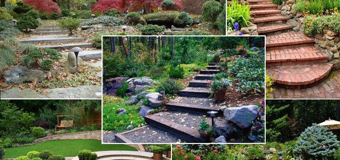 Garden stairs ideas