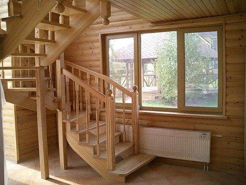 There is a staircase in almost every house, even in one-story houses, it exists in order to climb into the attic