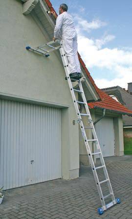 The photo shows one of the options for using a hinged ladder.