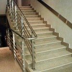 Rampe d'escalier en acier inoxydable