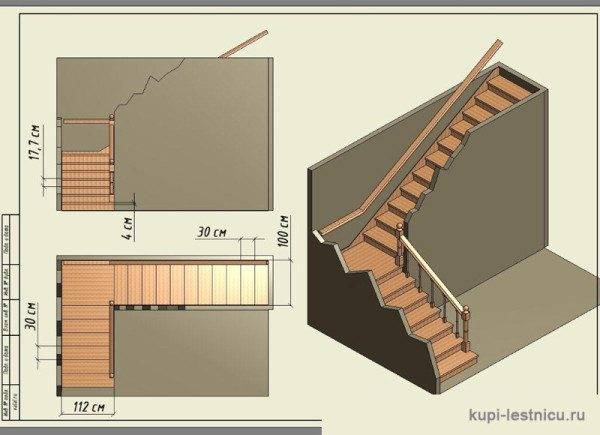 Marches pour escaliers - forme, matériau, caractéristiques de conception