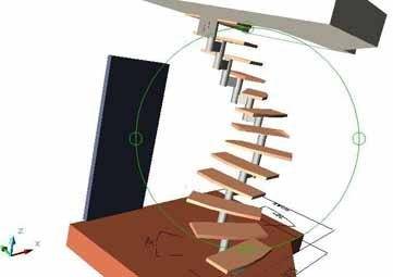 La conception d'escaliers métalliques ou tout autre doit obligatoirement être réalisée en isométrique, vous devez voir toute la structure de tous les côtés