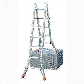 Professional ladders are versatile and easy to use, even on uneven ground.