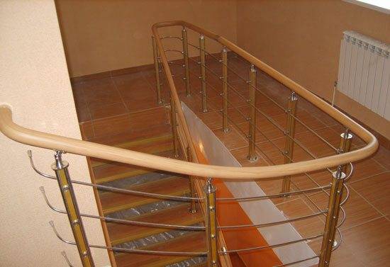 PVC handrail para sa kahoy.