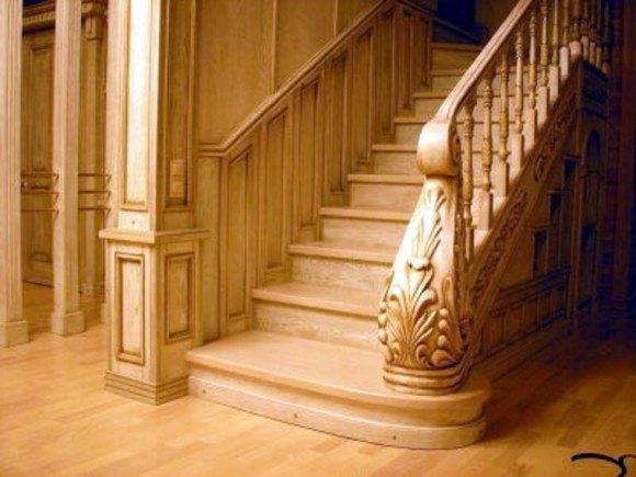 Carved handrails
