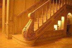 Handmade wood carving for stairs