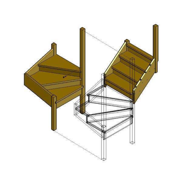 Winder steps installation diagram