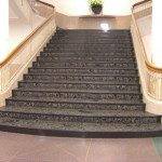 Wide marble staircase