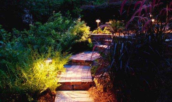 Hidden Solar Powered Garden Lamps