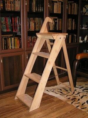 Stepladder in the library