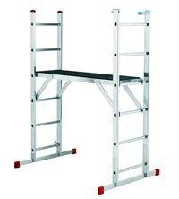 Three-section ladder for installation and construction work.