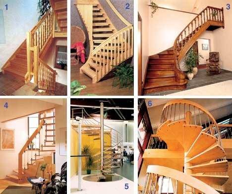 A fa lépcsők típusai a második emeletre sokfélék, mindegyiknek megvannak a maga vitathatatlan előnyei