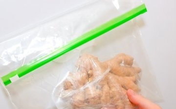 Is the root stored in the freezer?