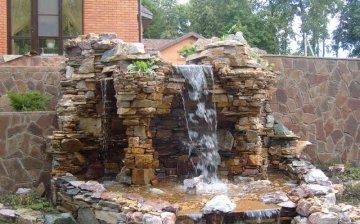 DIY artificial waterfall
