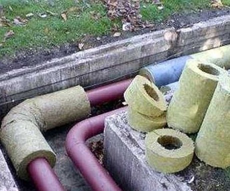 General recommendations for water pipe insulation
